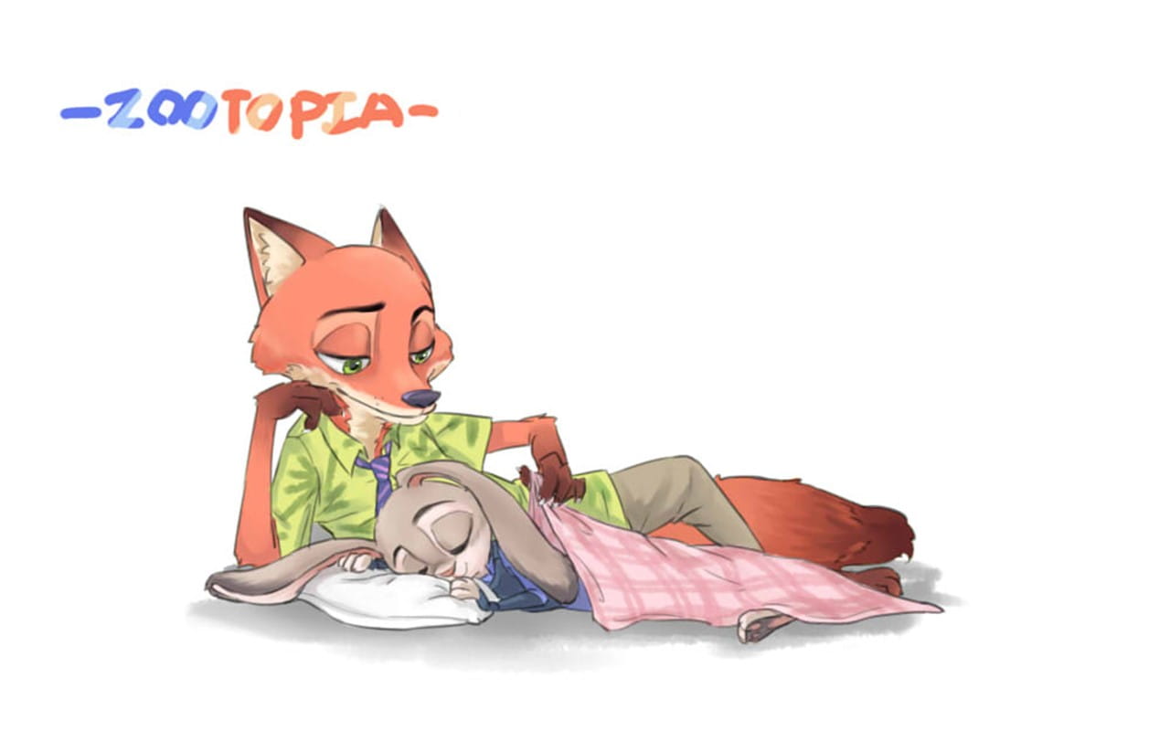 疯狂动物城 朱迪和尼克情侣款动漫壁纸