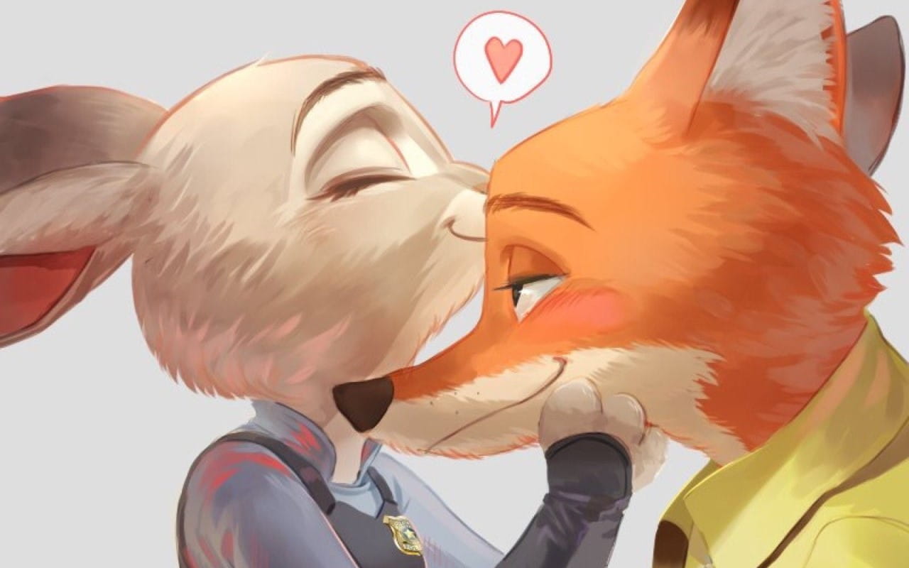 疯狂动物城 朱迪和尼克情侣款动漫壁纸