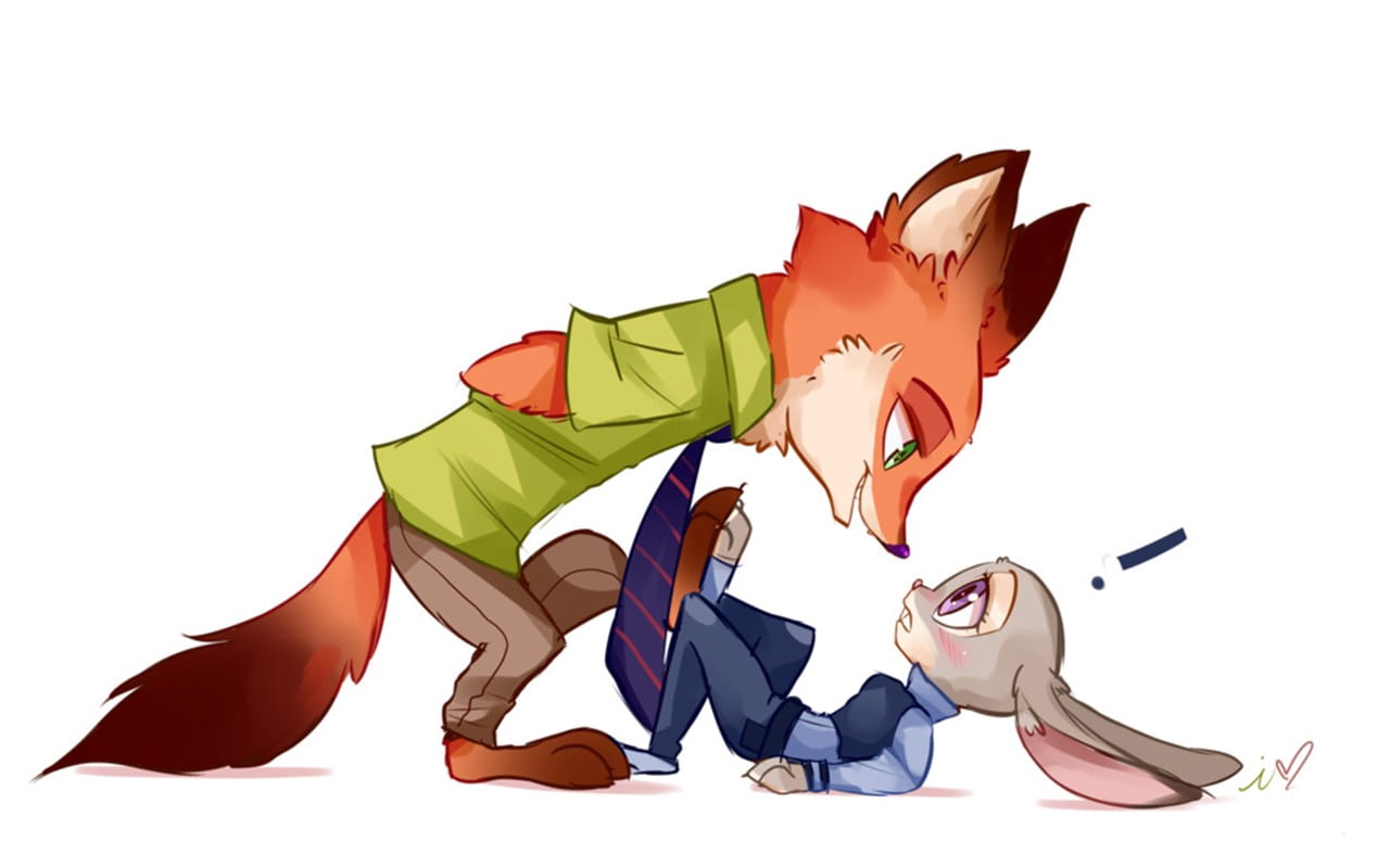 疯狂动物城 朱迪和尼克情侣款动漫壁纸