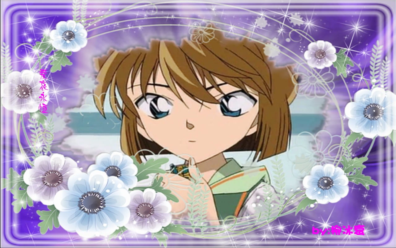 名侦探柯南 江户川柯南&灰原哀 动漫电脑壁纸下载