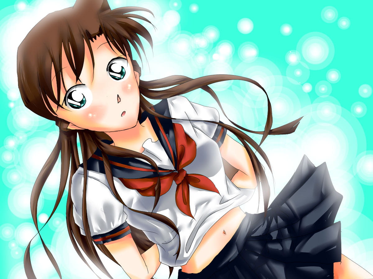 名侦探柯南 江户川柯南&毛利兰 高清动漫电脑壁纸下载