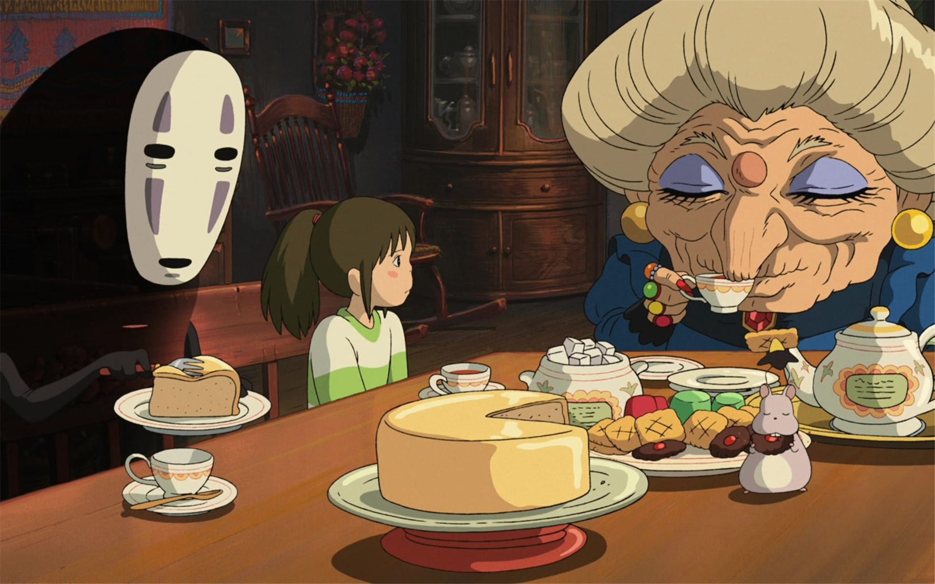 千与千寻 无脸男 动漫电脑壁纸下载