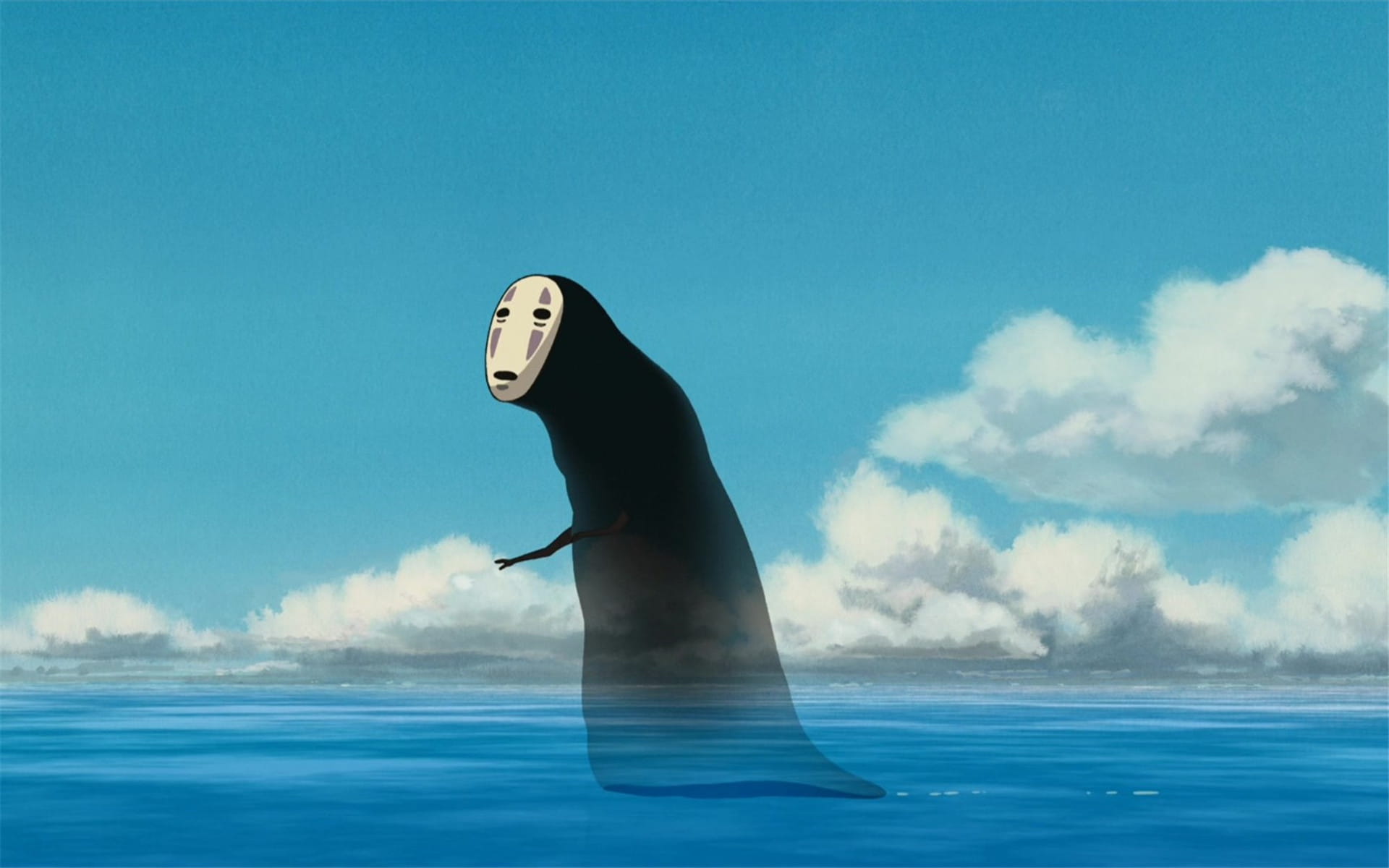 千与千寻 无脸男 动漫电脑壁纸下载