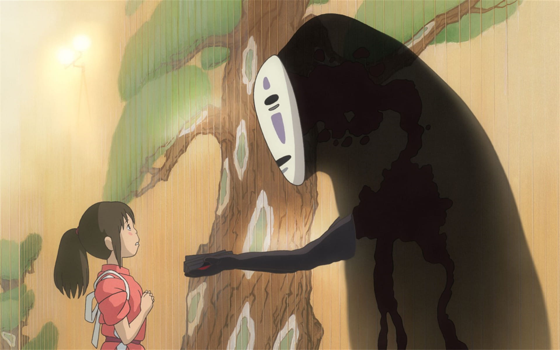 千与千寻 无脸男 动漫电脑壁纸下载