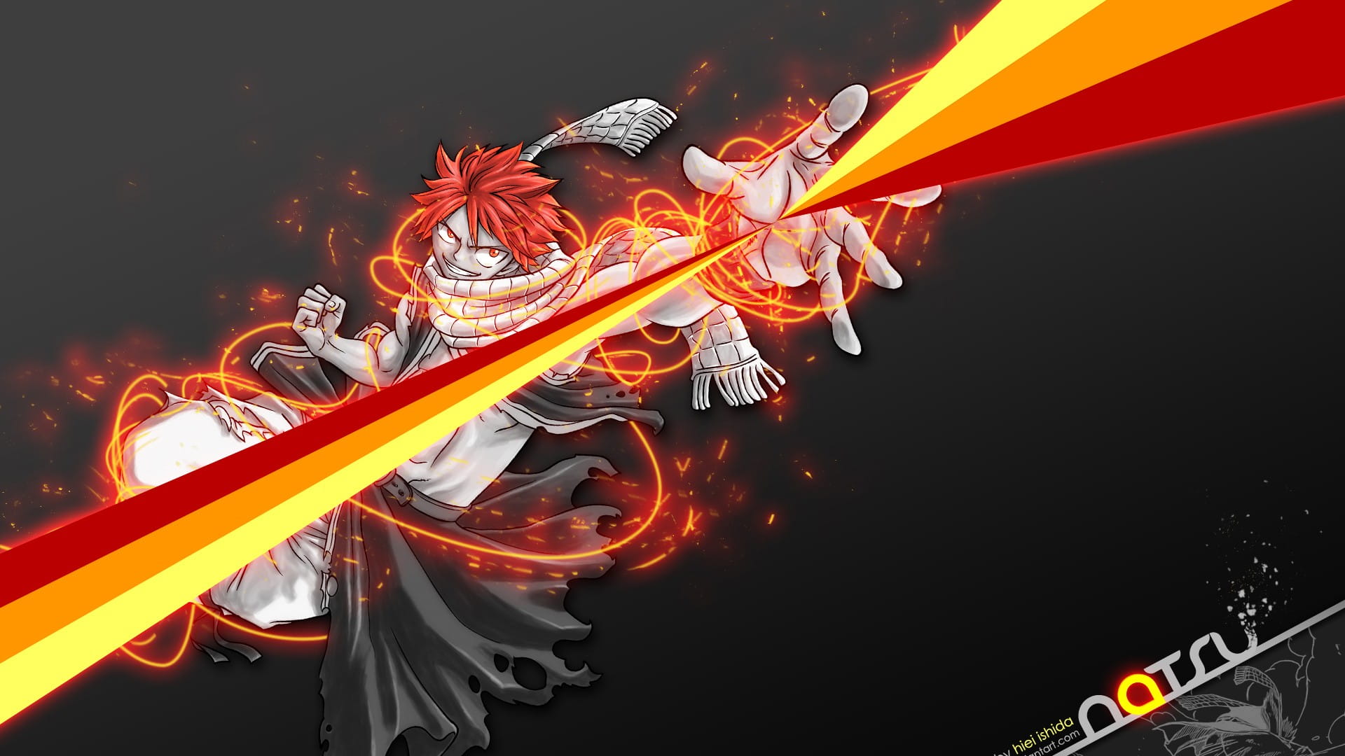 妖精的尾巴 Natsu 动漫电脑壁纸下载