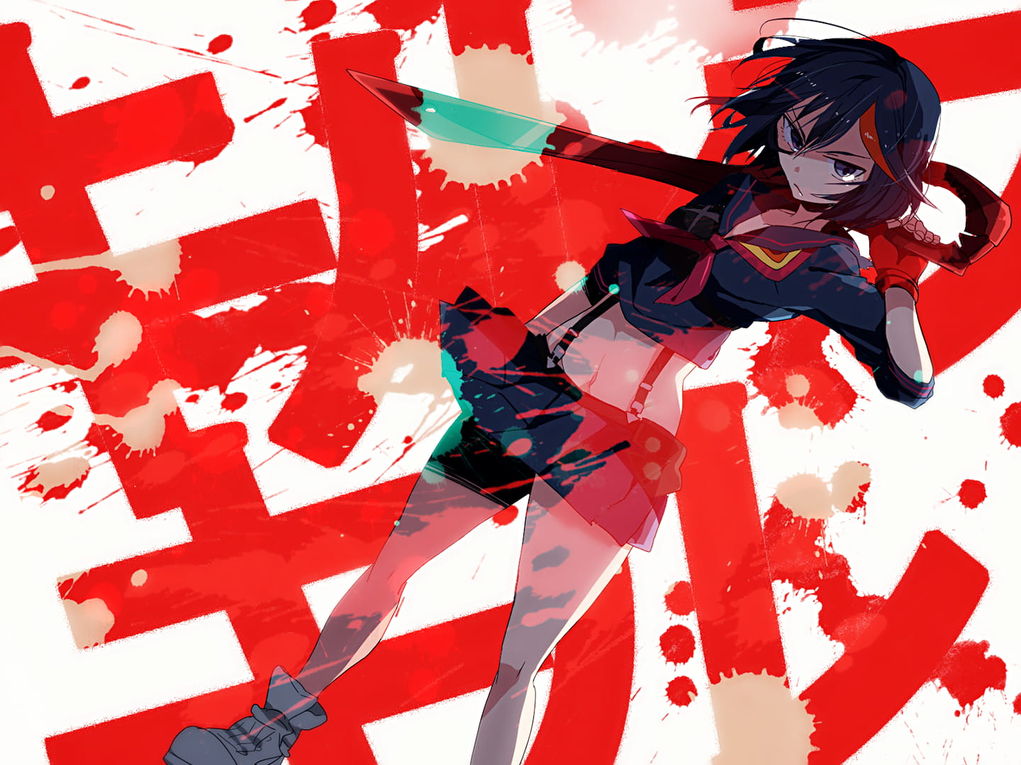 斩服少女 缠流子 同人绘制电脑壁纸