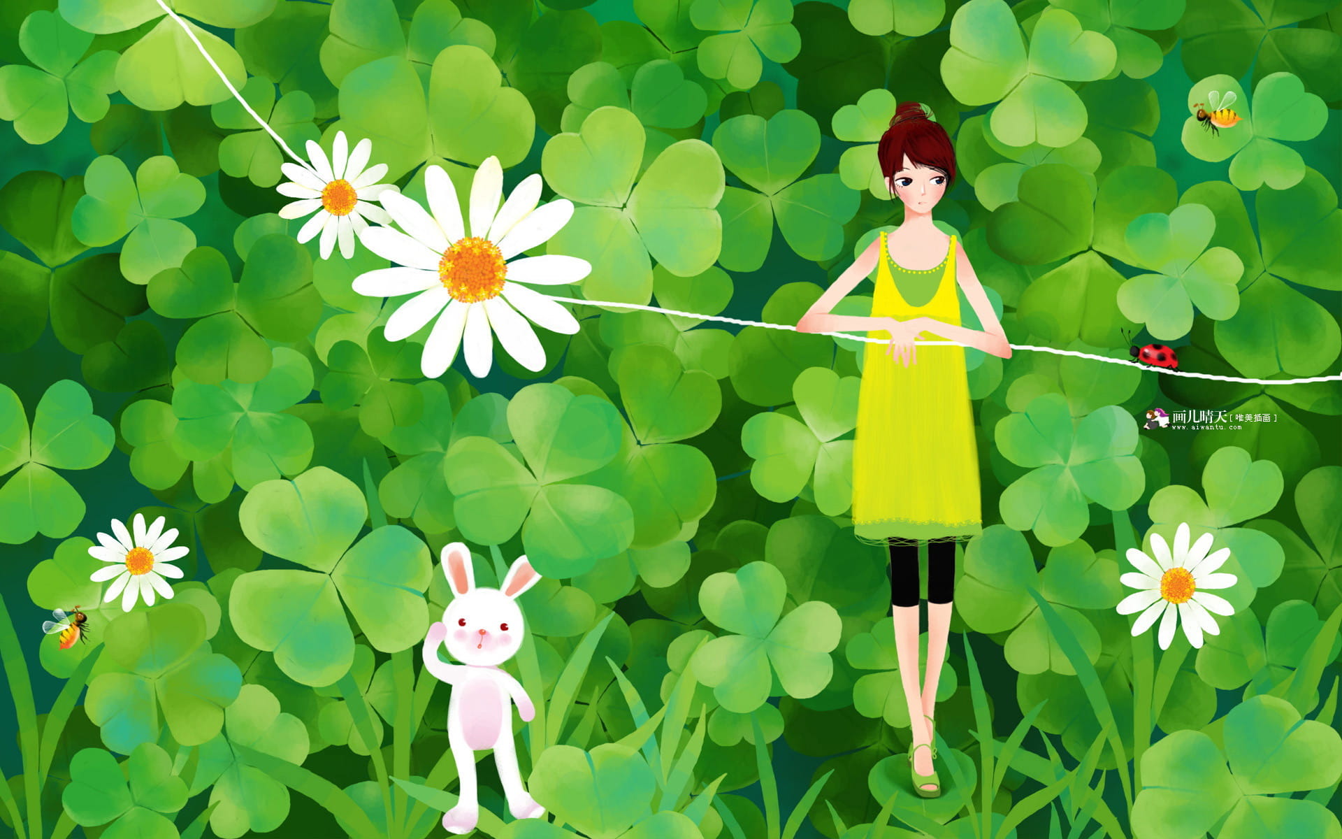 画儿晴天绘画本 电脑壁纸下载