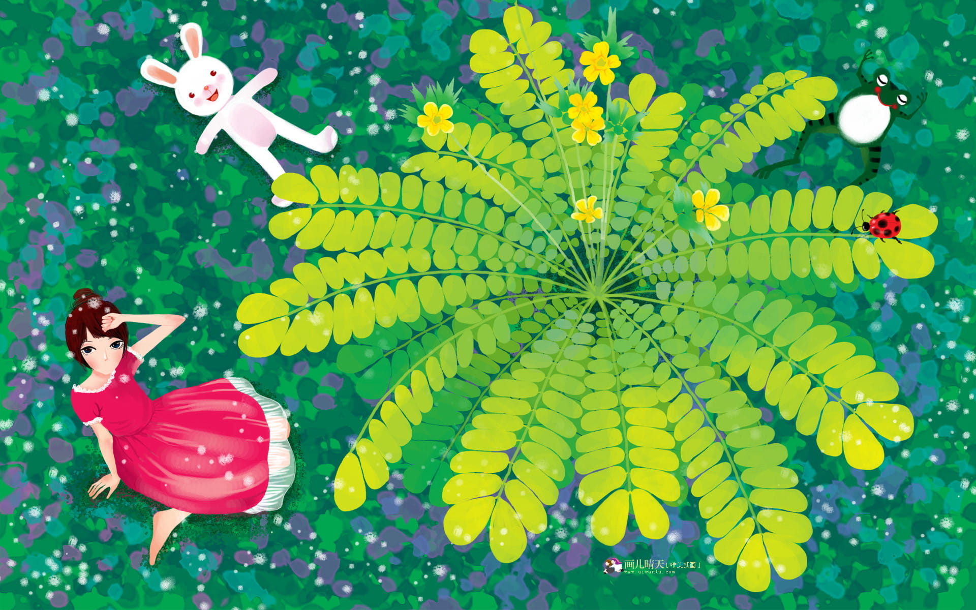 画儿晴天绘画本 电脑壁纸下载