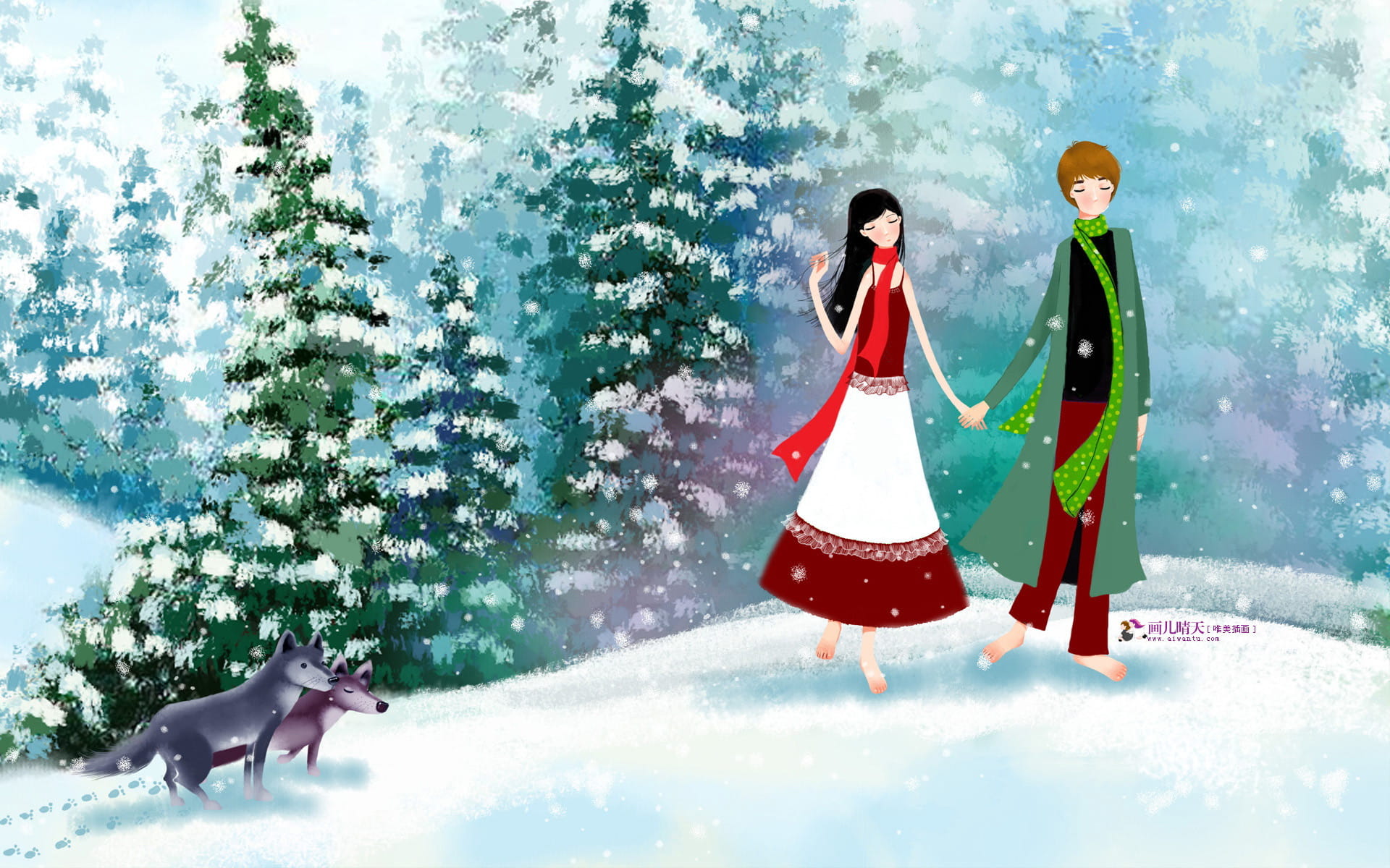 画儿晴天绘画本 电脑壁纸下载