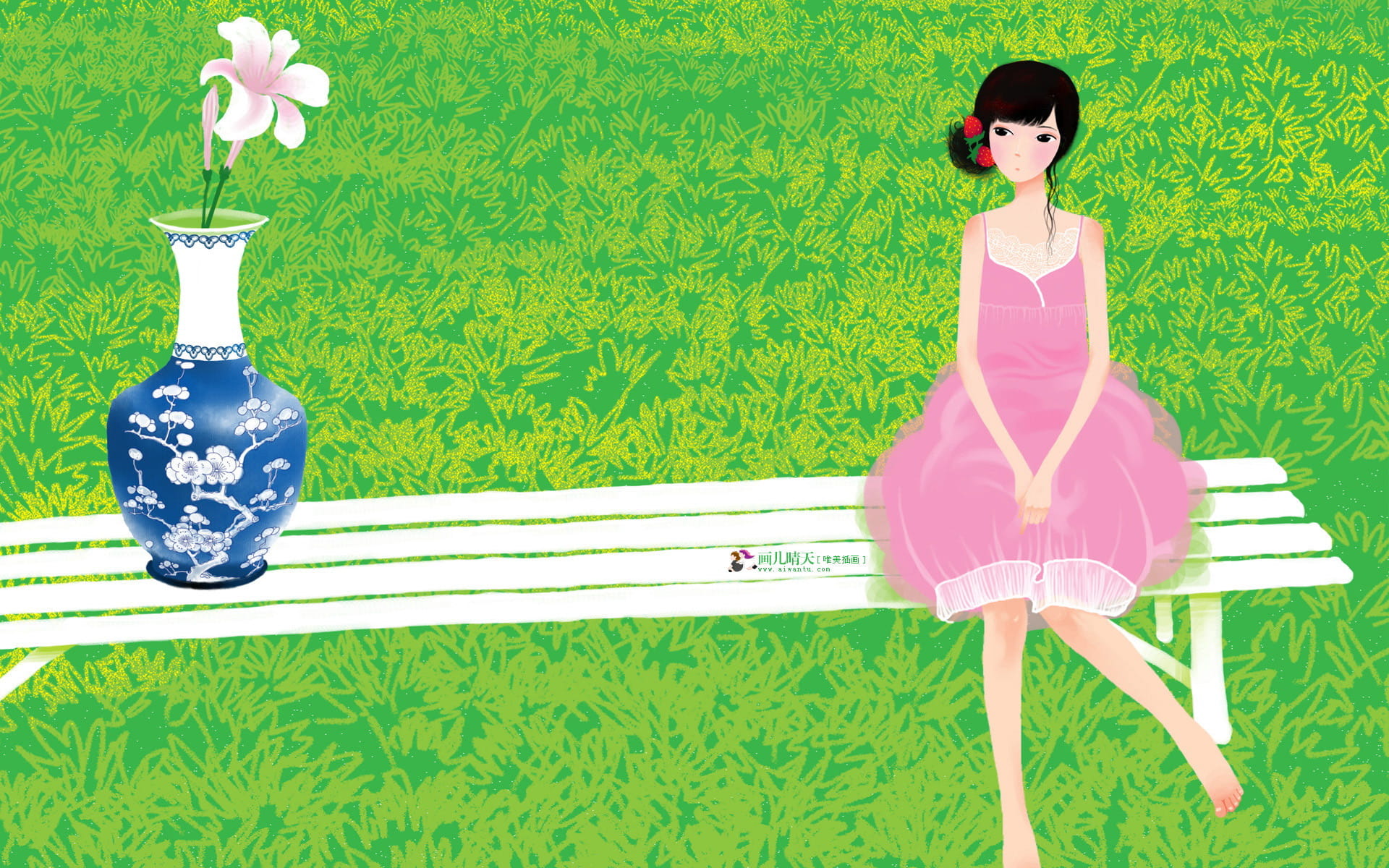 画儿晴天绘画本 电脑壁纸下载