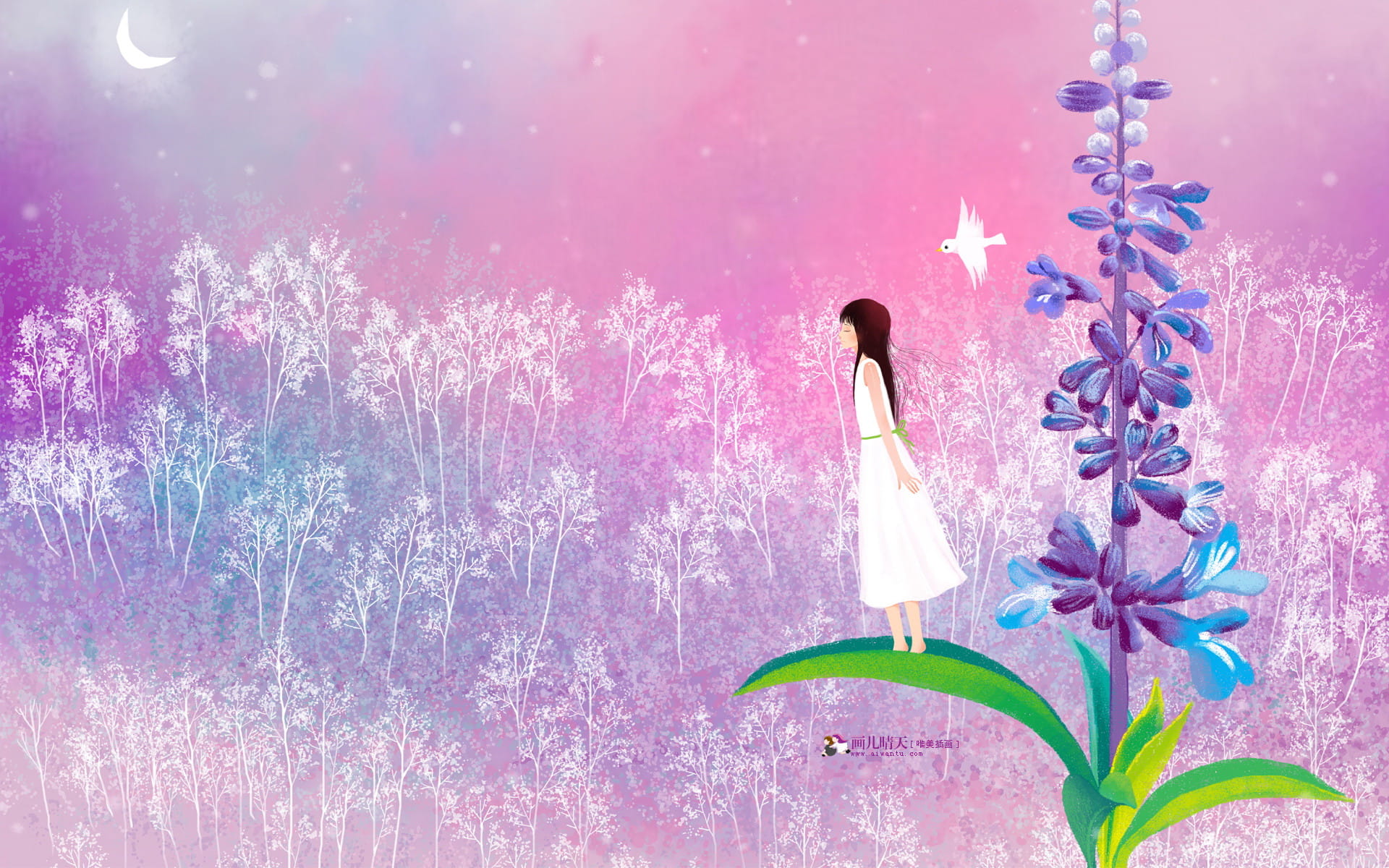 画儿晴天绘画本 电脑壁纸下载