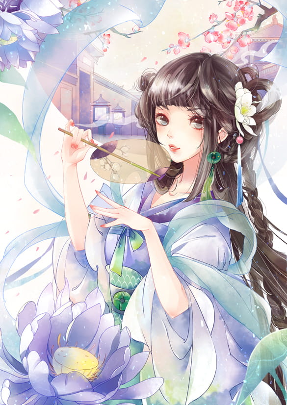 古韵之美 唯美古装少女手机壁纸