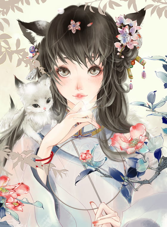 古韵之美 唯美古装少女手机壁纸