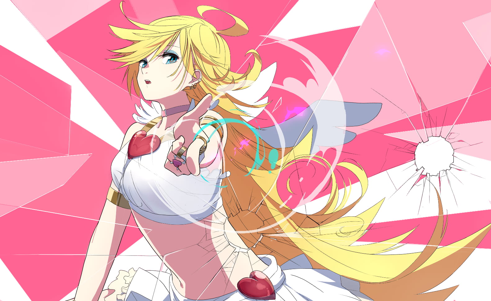 堕天吊带袜天使 插画同人电脑桌面壁纸