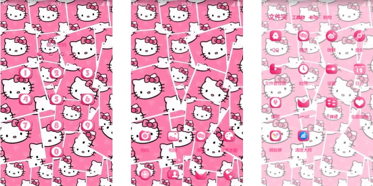 粉粉少女心 凯蒂猫安卓手机主题下载
