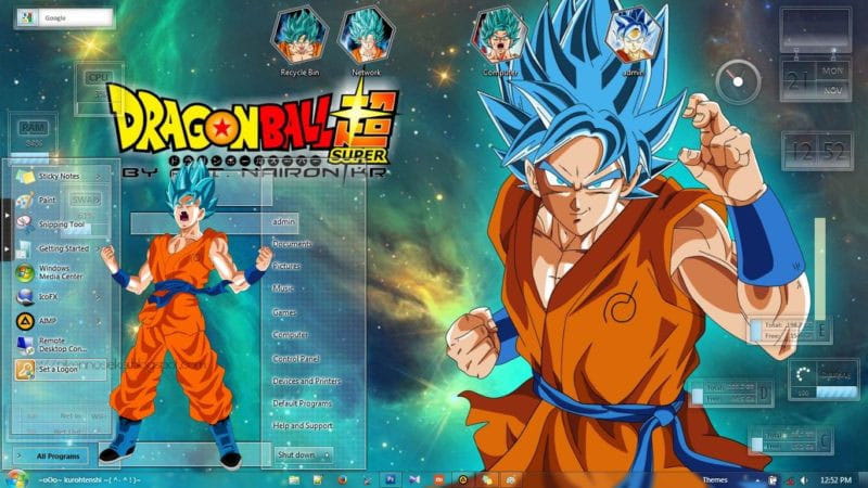 龙珠 孙悟空&卡卡罗特 win7电脑主题