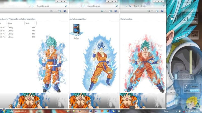 龙珠 孙悟空&卡卡罗特 win7电脑主题