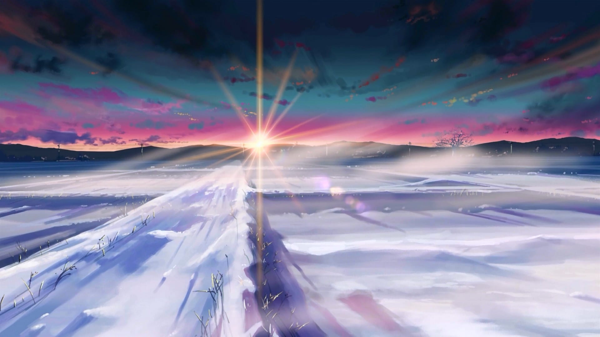 新海诚 秒速五厘米动漫电脑壁纸下载