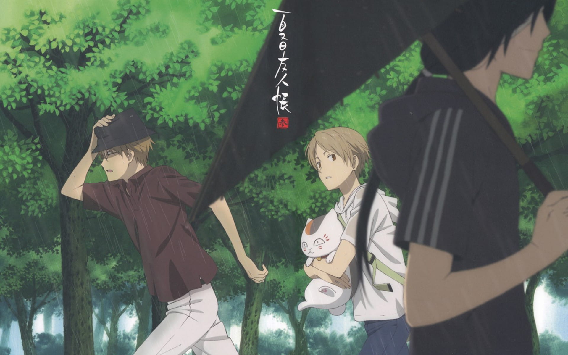 夏目友人帐 猫咪老师可爱桌面壁纸下载