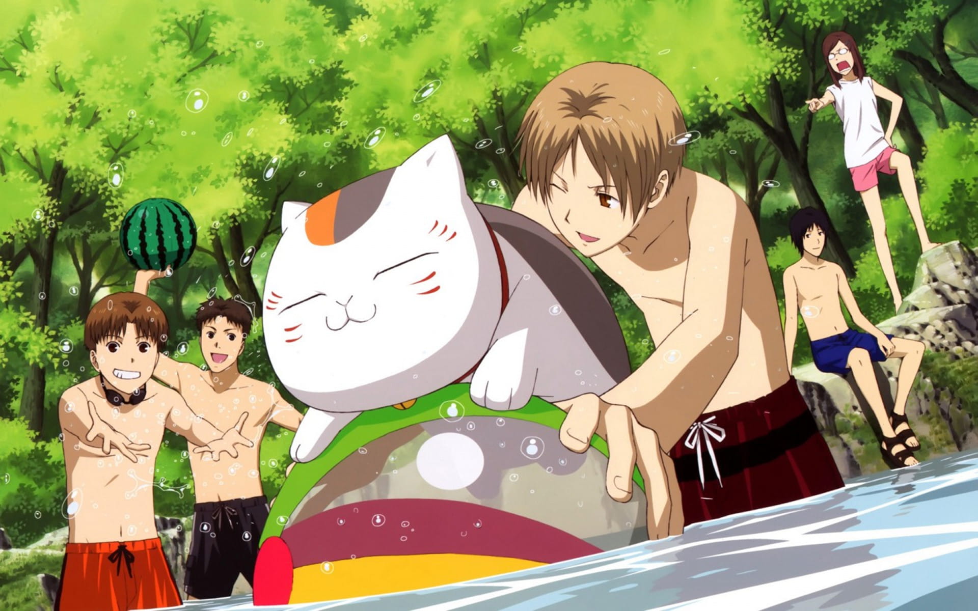 夏目友人帐 猫咪老师可爱桌面壁纸下载