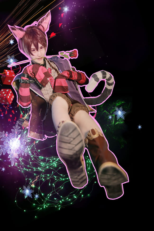 【授权】梦王国与沉睡的100王子 柴郡猫cos