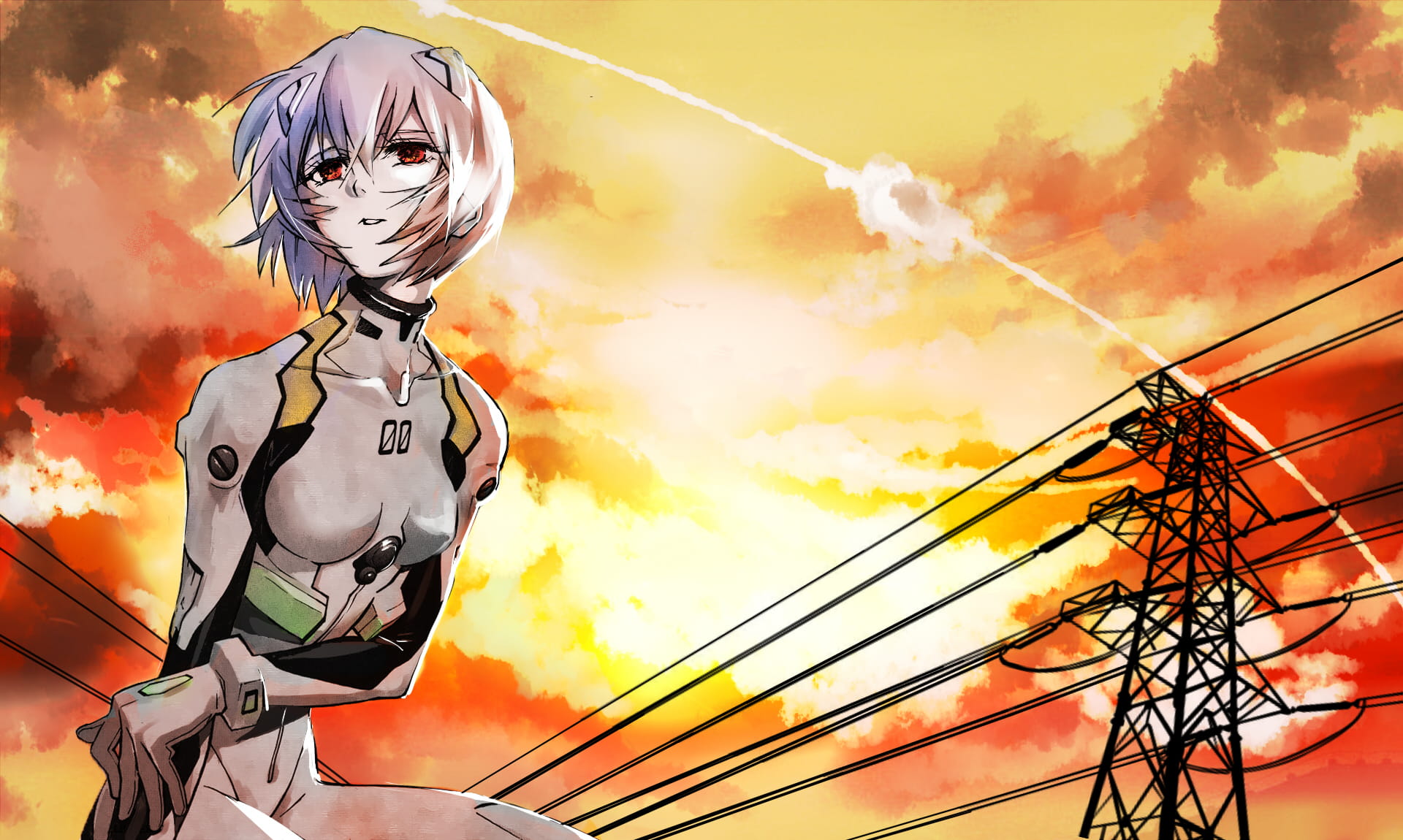 二次元大众女神 绫波丽电脑桌面壁纸下载