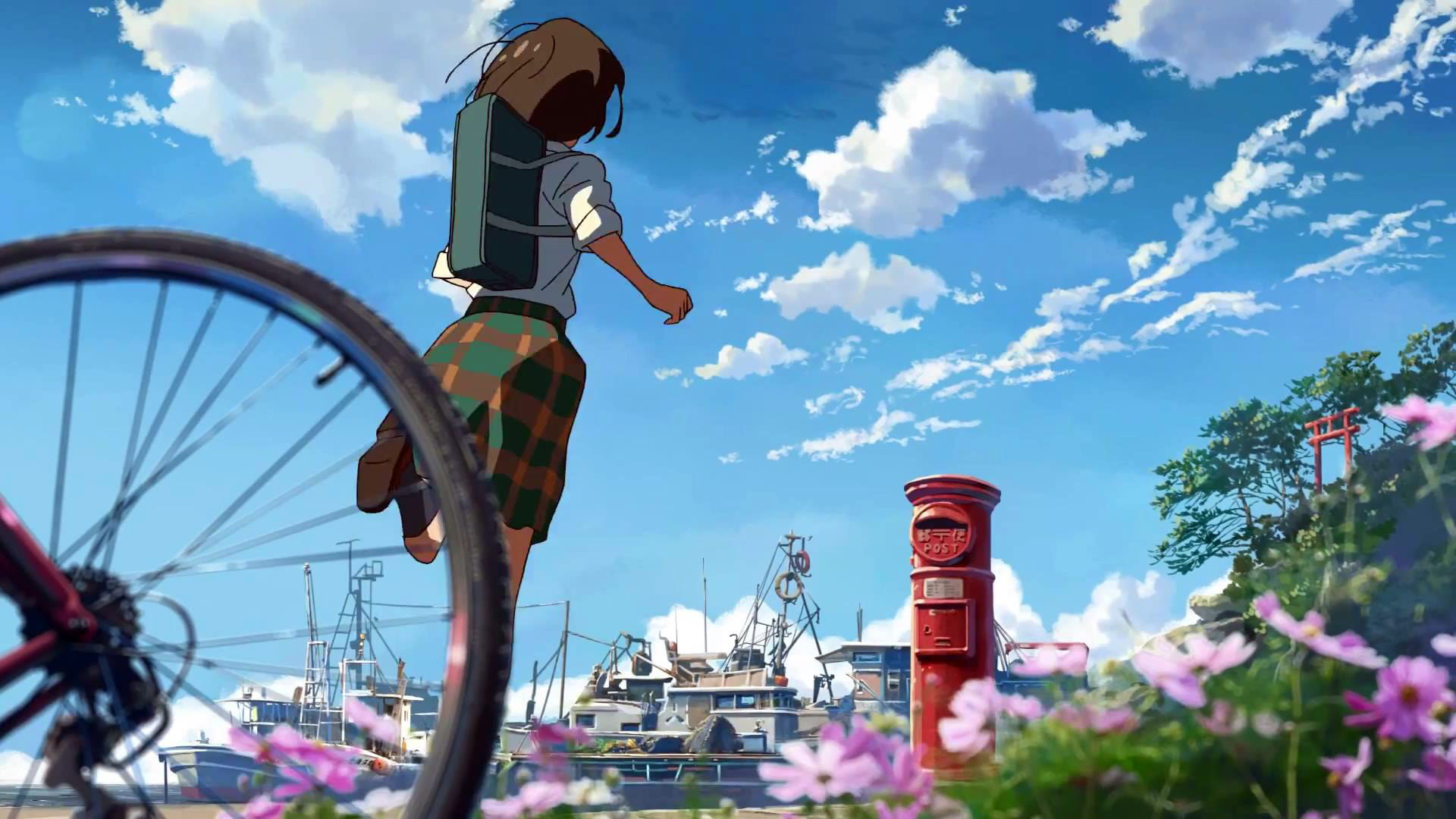 新海诚作品 十字路口 动漫电脑壁纸下载