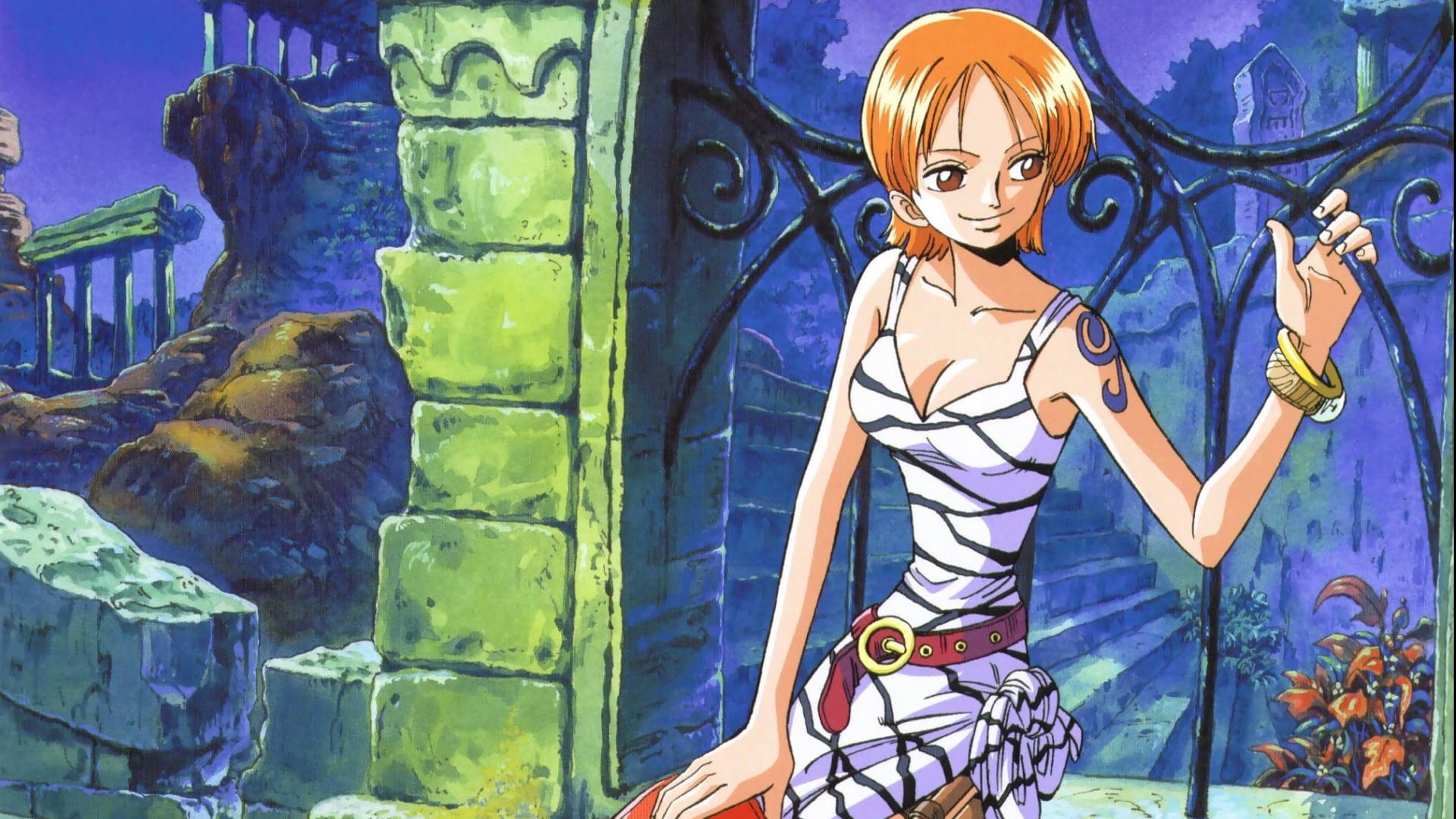 海贼王女海贼娜美高清电脑壁纸下载(1)