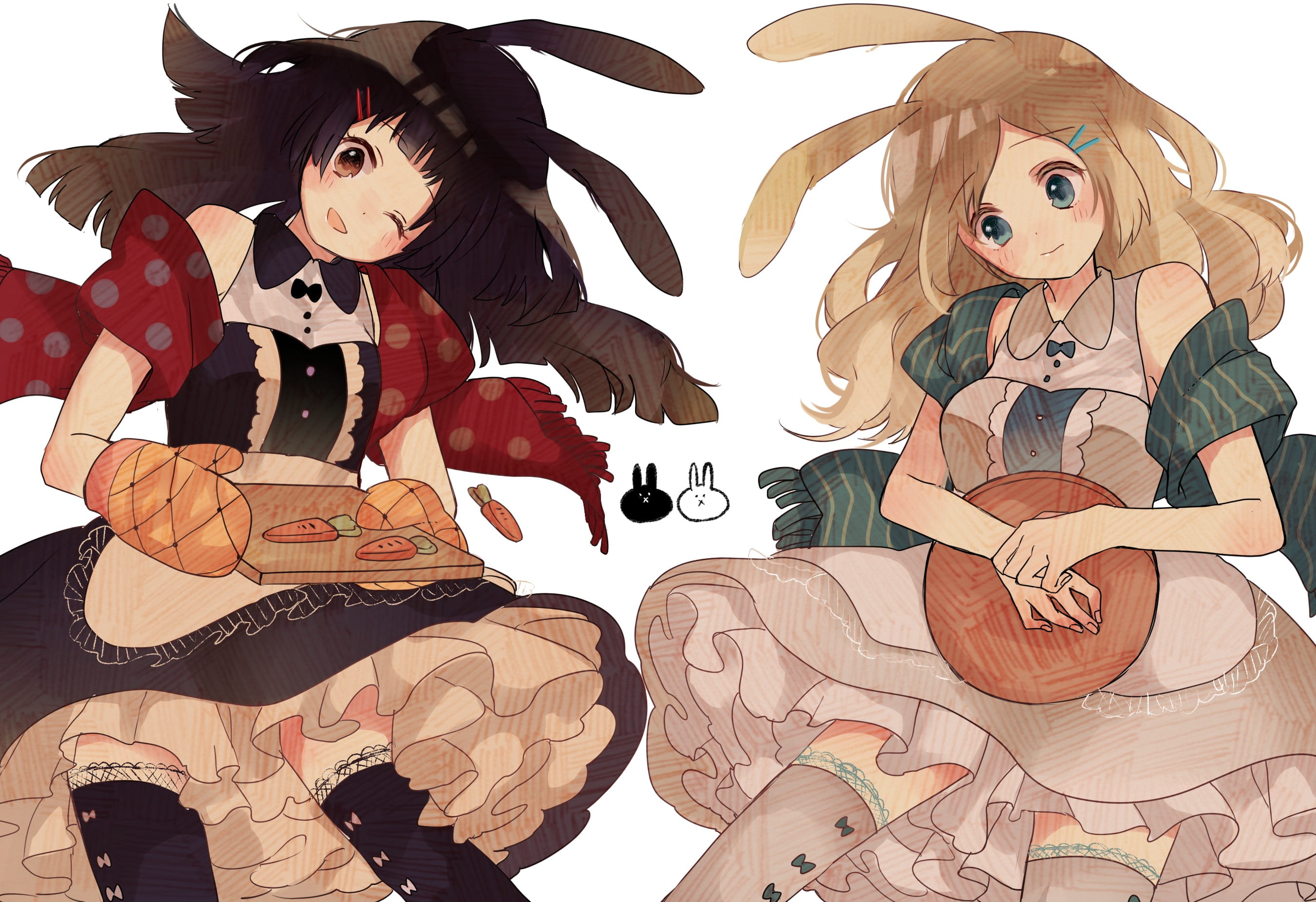 精细绘制美少女插画 电脑桌面壁纸(1)