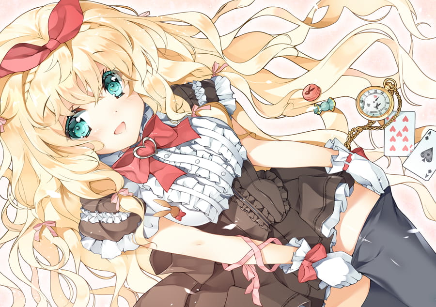 精细绘制美少女插画 电脑桌面壁纸(1)