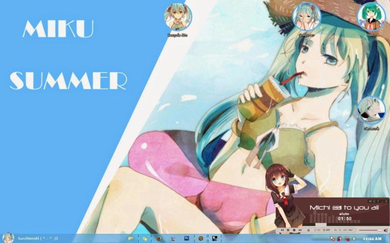 公主殿下初音未来 WIN7主题下载