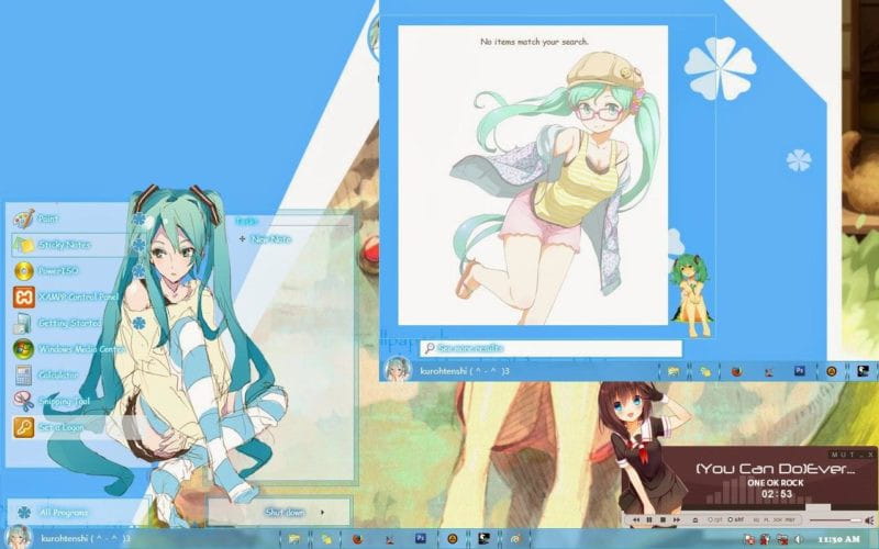 公主殿下初音未来 WIN7主题下载
