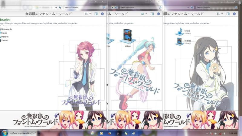 无彩限的怪灵世界 win7主题下载