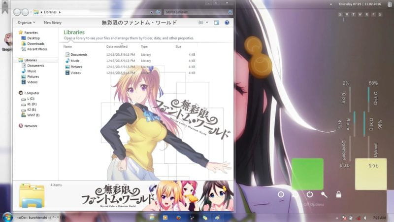 无彩限的怪灵世界 win7主题下载