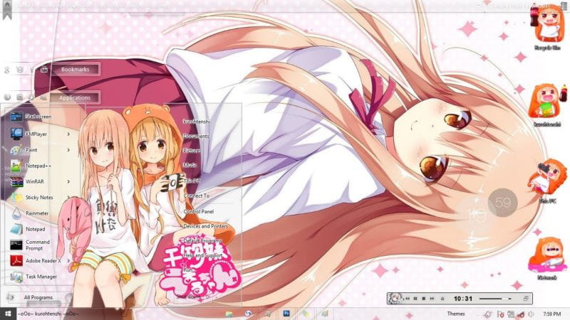 干物妹!小埋 超萌动漫 win8.1电脑主题下载