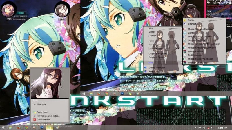 刀剑神域 桐谷和人win8电脑主题下载