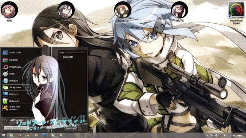 刀剑神域 桐谷和人win8电脑主题下载