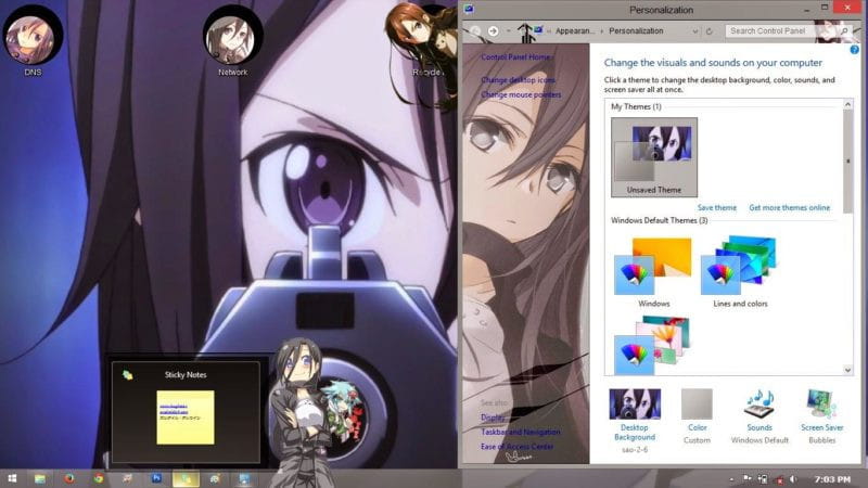 刀剑神域 桐谷和人win8电脑主题下载