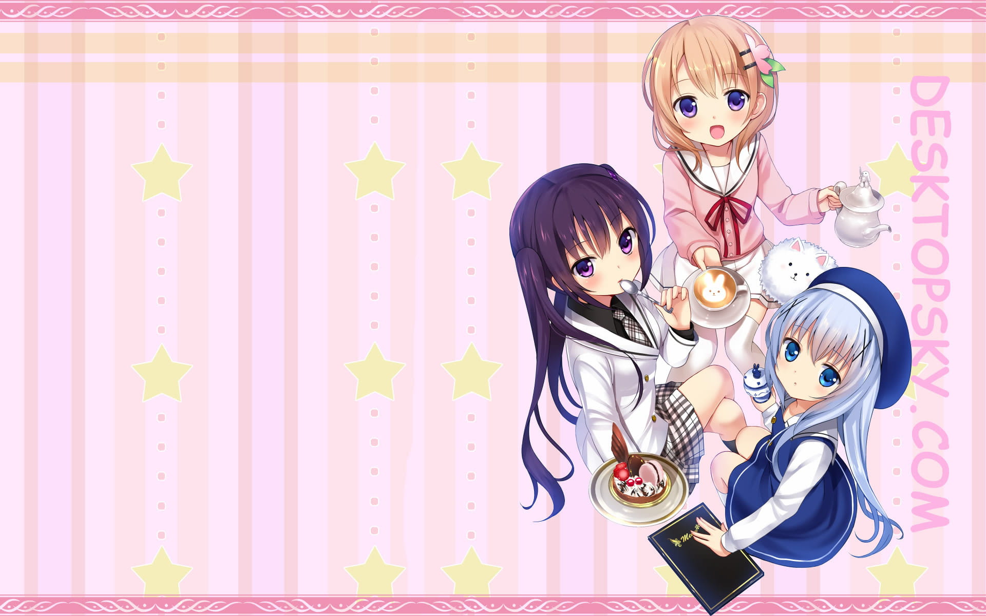 请问您今天要来点兔子吗动漫高清电脑桌面壁纸(1)