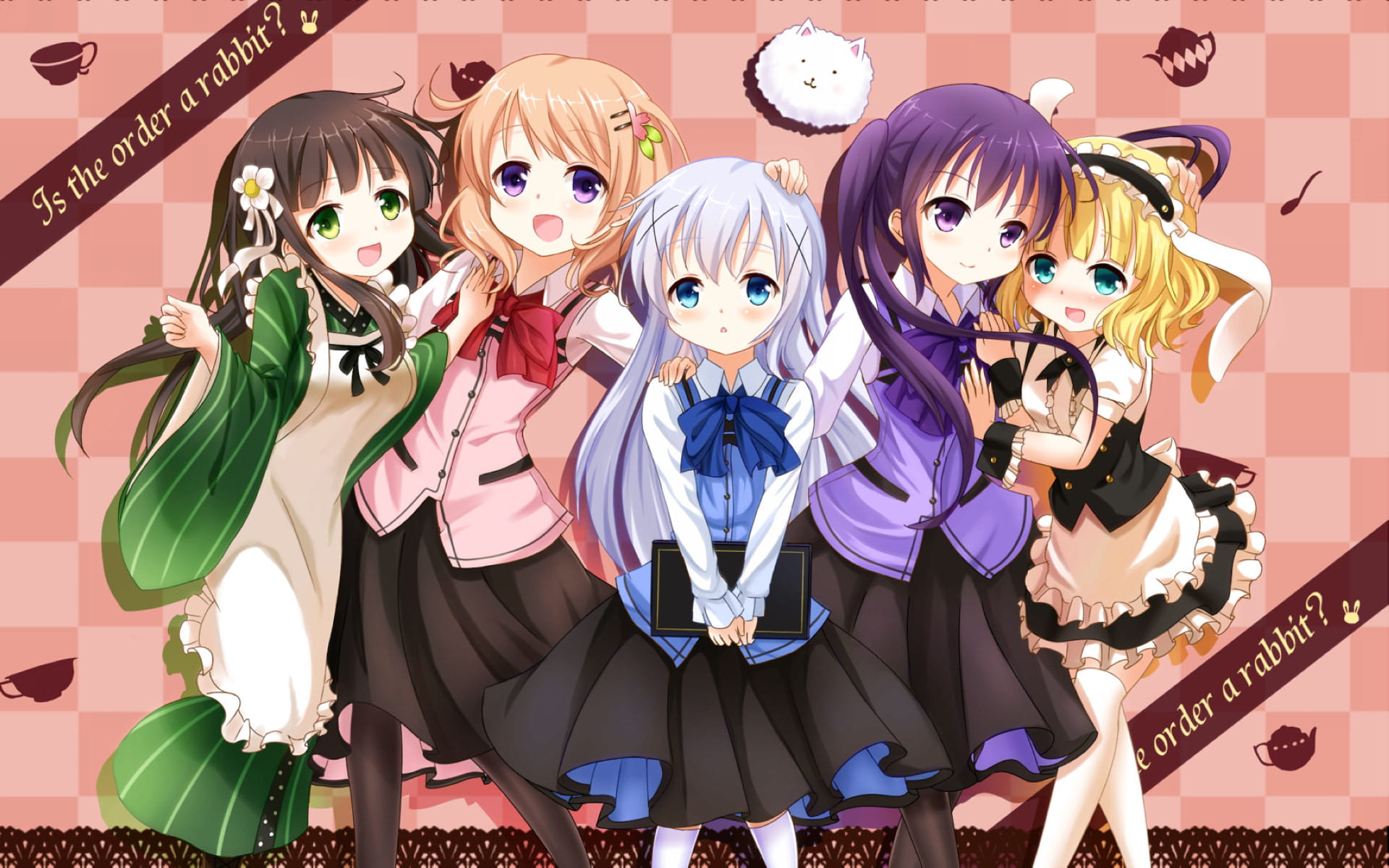 请问您今天要来点兔子吗动漫高清电脑桌面壁纸(1)