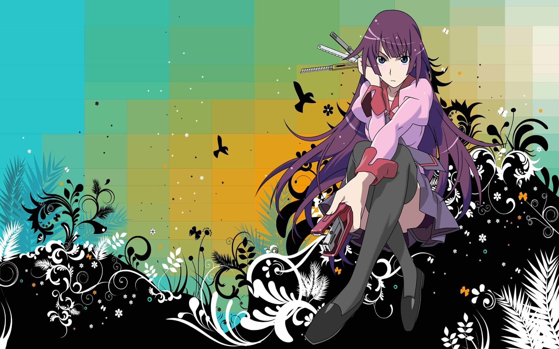 日本动漫《伪物语》动漫高清电脑桌面壁纸(1)