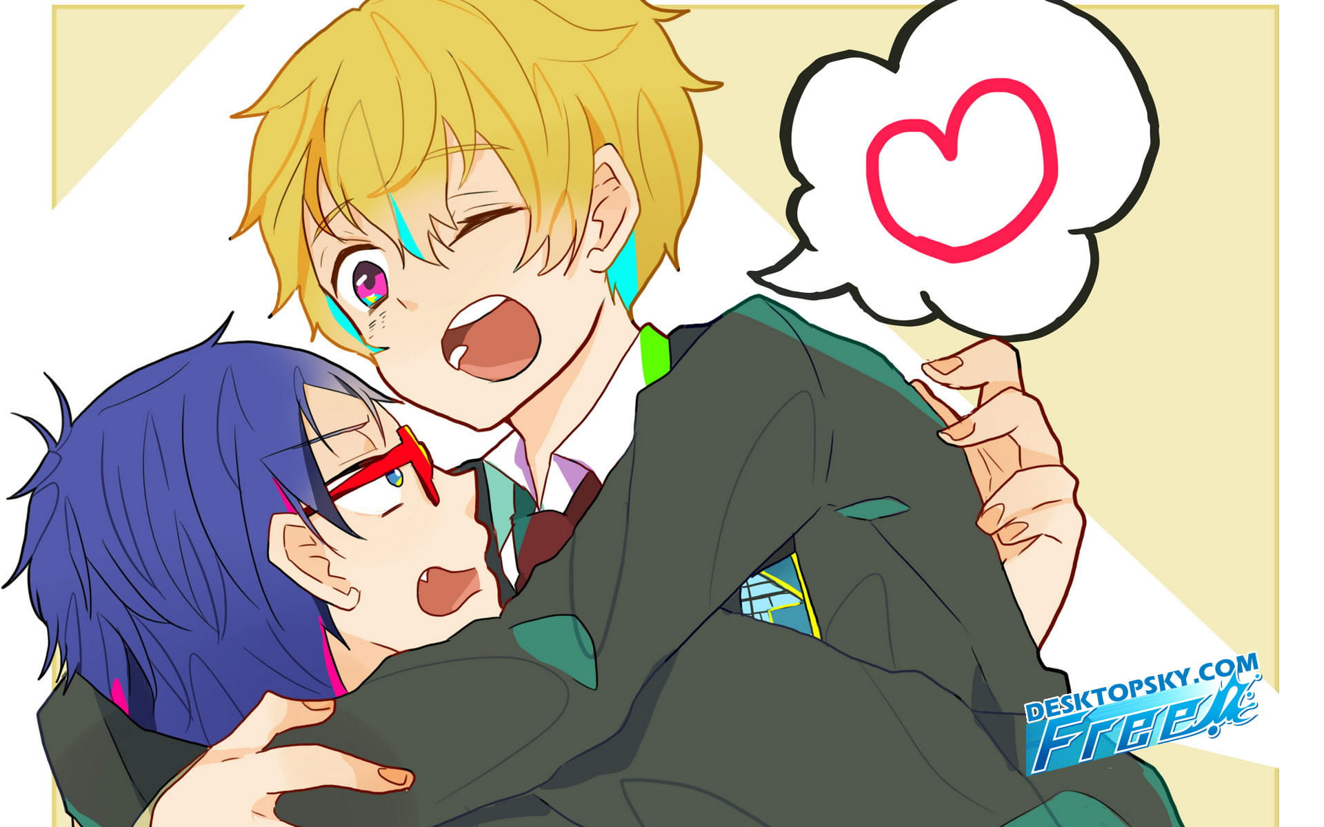 Free男子游泳部高清动漫桌面壁纸(一)(1)