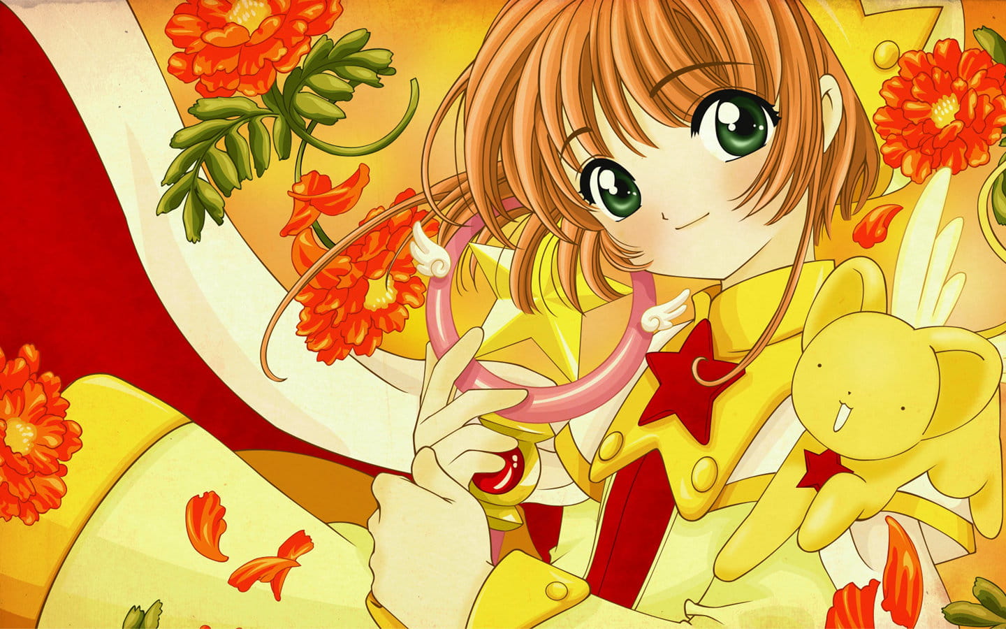 初代萌王百变小樱魔术卡木之本樱电脑壁纸(1)