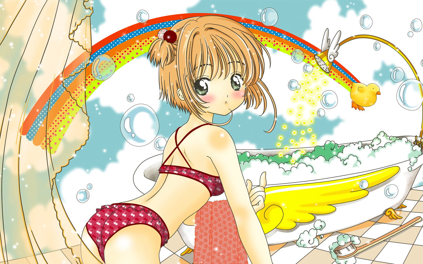 初代萌王百变小樱魔术卡木之本樱电脑壁纸(1)