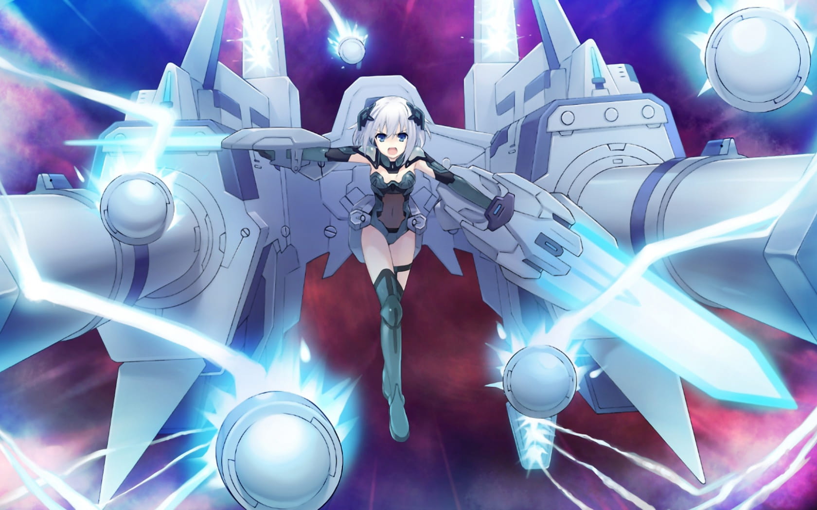 约会大作战 银发少女鸢一折纸电脑壁纸(1)