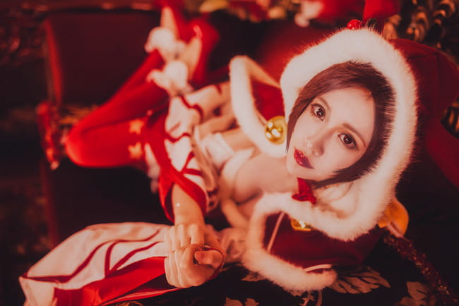 王者荣耀 圣诞恋歌貂蝉cosplay(1)