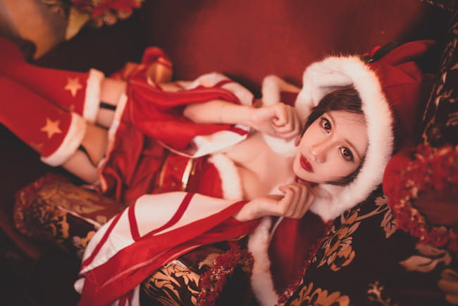 王者荣耀 圣诞恋歌貂蝉cosplay(1)