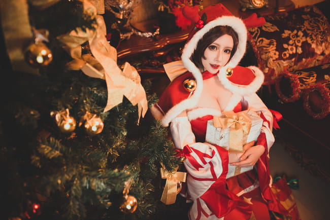 王者荣耀 圣诞恋歌貂蝉cosplay(1)