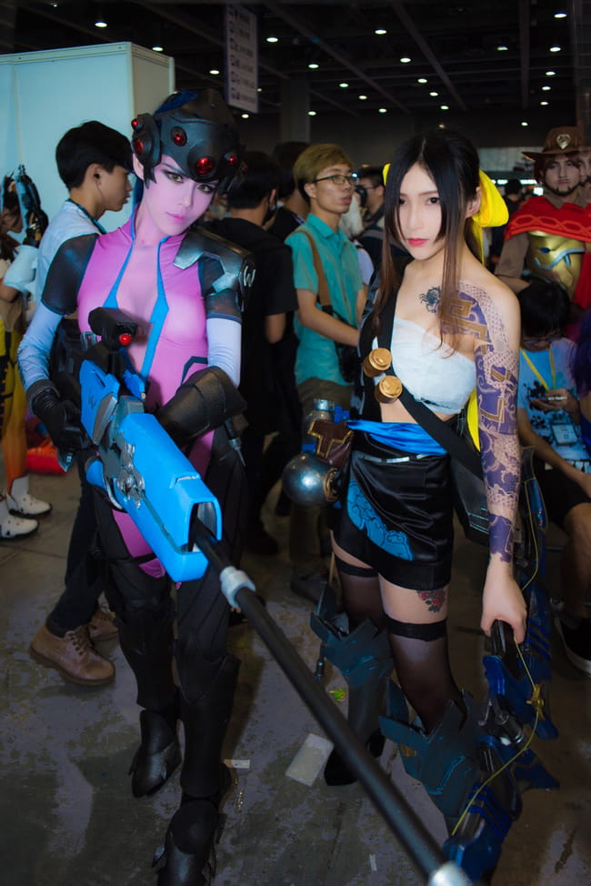 一枪 一个 守望先锋 黑百合cosplay(1)