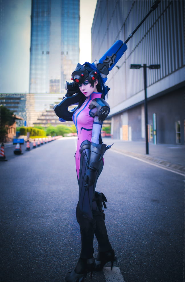 一枪 一个 守望先锋 黑百合cosplay(1)